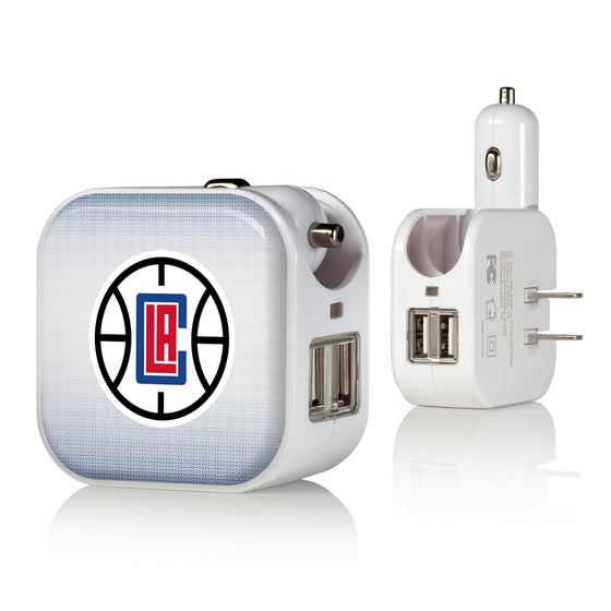 Los Angeles Clippers Linen 2 in 1 USB Charger-0