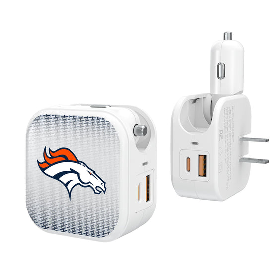 Denver Broncos Linen 2 in 1 USB Charger-0