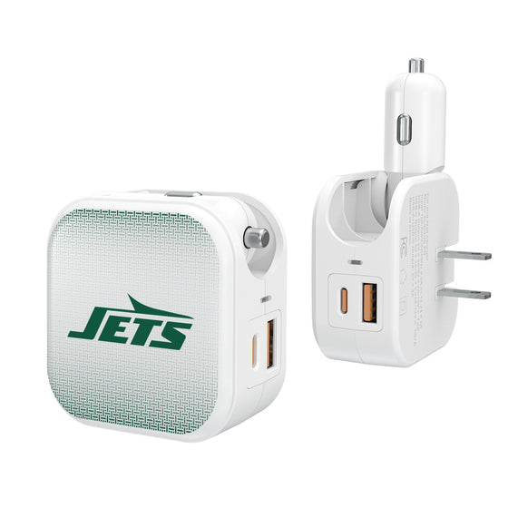New York Jets Linen 2 in 1 USB Charger-0