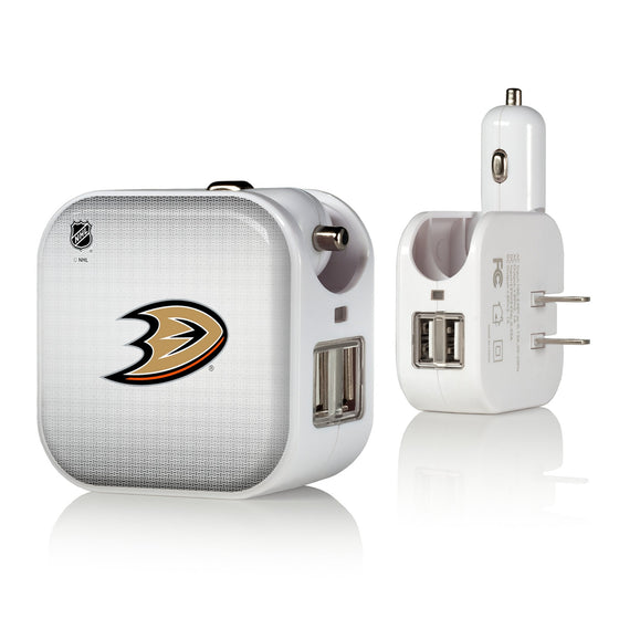 Anaheim Ducks Linen 2 in 1 USB Charger-0