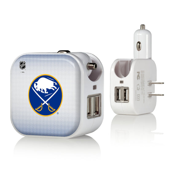 Buffalo Sabres Linen 2 in 1 USB Charger-0