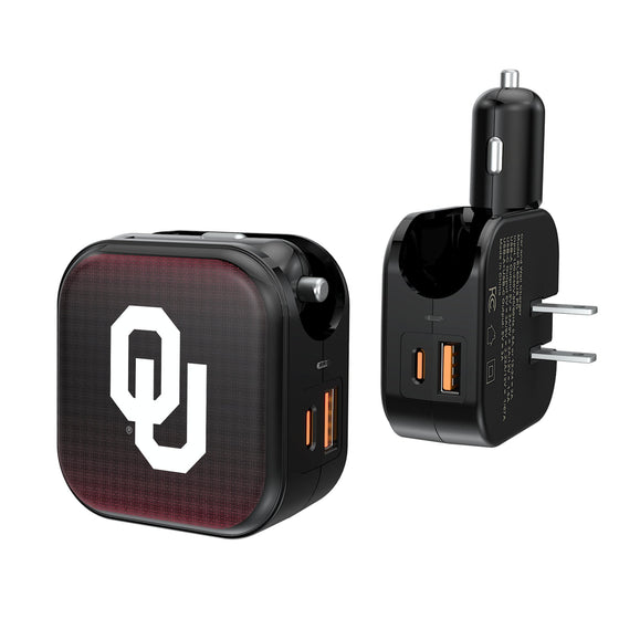 Oklahoma Sooners Linen 2 in 1 USB A/C Charger-0