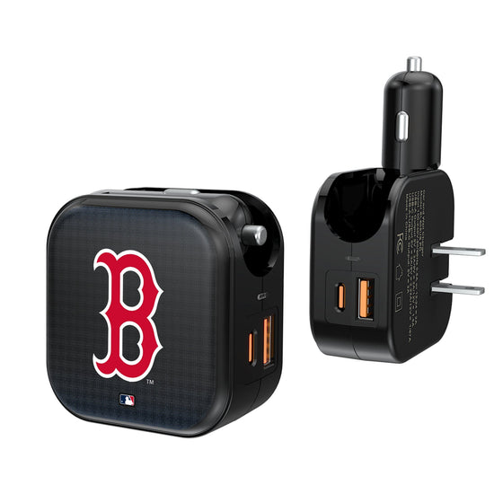 Boston Red Sox Linen 2 in 1 USB A/C Charger-0