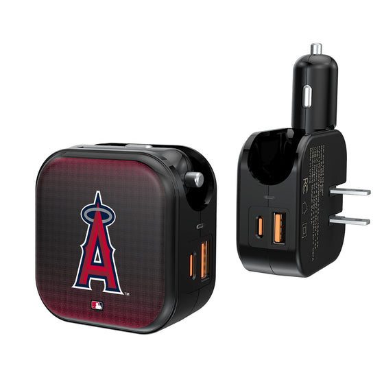 Los Angeles Angels Linen 2 in 1 USB A/C Charger-0