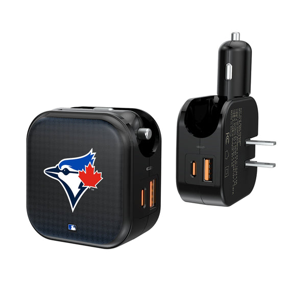 Toronto Blue Jays Linen 2 in 1 USB A/C Charger-0
