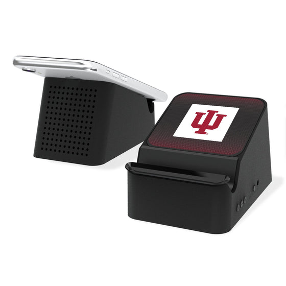 Indiana Hoosiers Linen Wireless Charging Station and Bluetooth Speaker-0