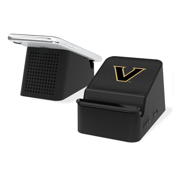 Vanderbilt Commodores Linen Wireless Charging Station and Bluetooth Speaker-0