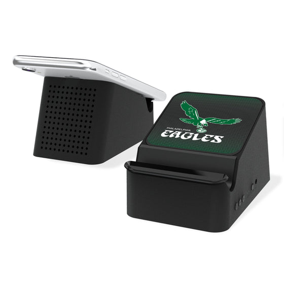 Philadelphia Eagles 1973-1995 Historic Collection Linen Wireless Charging Station and Bluetooth Speaker-0