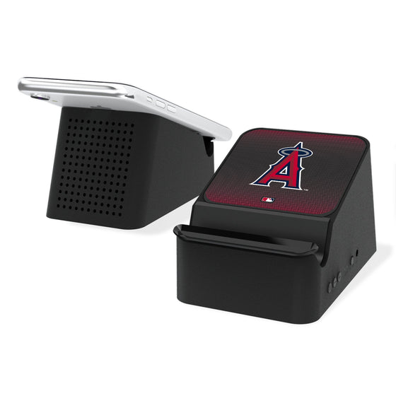 Los Angeles Angels Linen Wireless Charging Station and Bluetooth Speaker-0