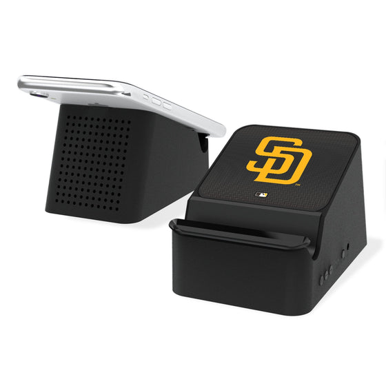 San Diego Padres Linen Wireless Charging Station and Bluetooth Speaker-0