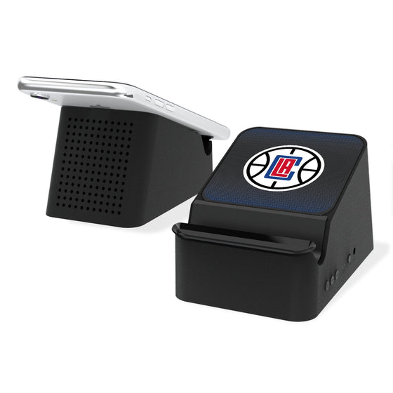 Los Angeles Clippers Linen Wireless Charging Station and Bluetooth Speaker-0