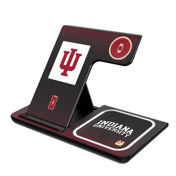Indiana Hoosiers Linen 3 in 1 Charging Station-0