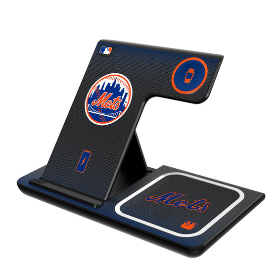 New York Mets Linen 3 in 1 Charging Station-0