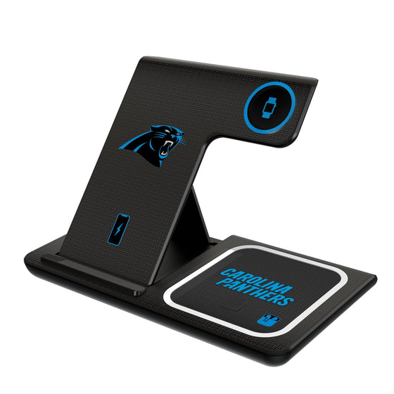 Carolina Panthers Linen 3 in 1 Charging Station-0