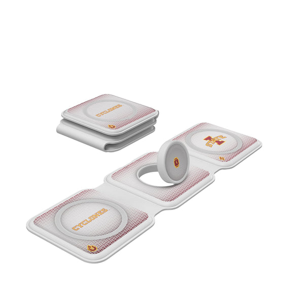 Iowa State Cyclones Linen Foldable 3 in 1 Charger-0
