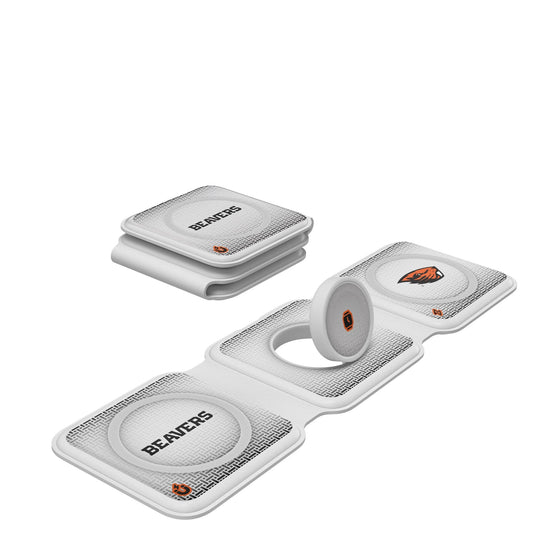 Oregon State Beavers Linen Foldable 3 in 1 Charger-0