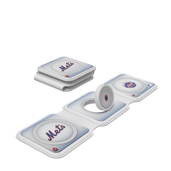 New York Mets Linen Foldable 3 in 1 Charger-0
