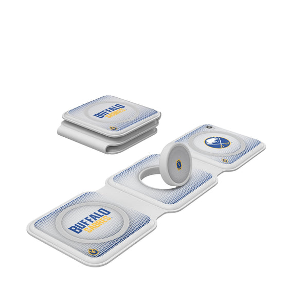 Buffalo Sabres Linen Foldable 3 in 1 Charger-0