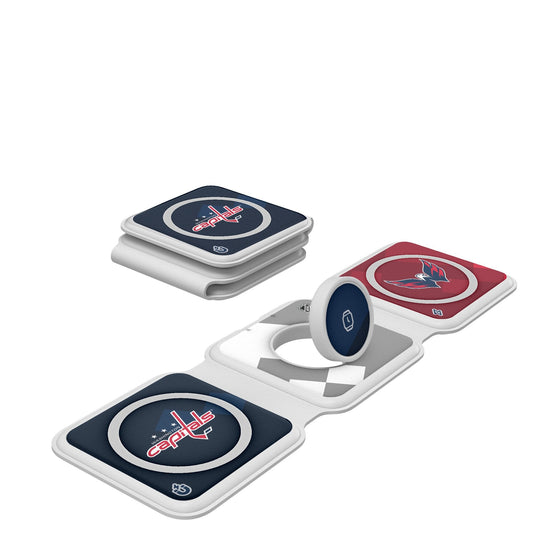 Washington Capitals Color Block Foldable 3 in 1 Charger-0