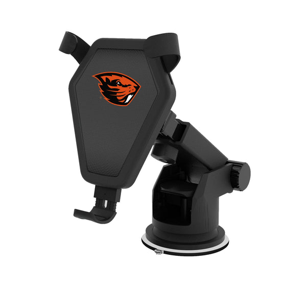 Oregon State Beavers Linen Wireless Car Charger-0