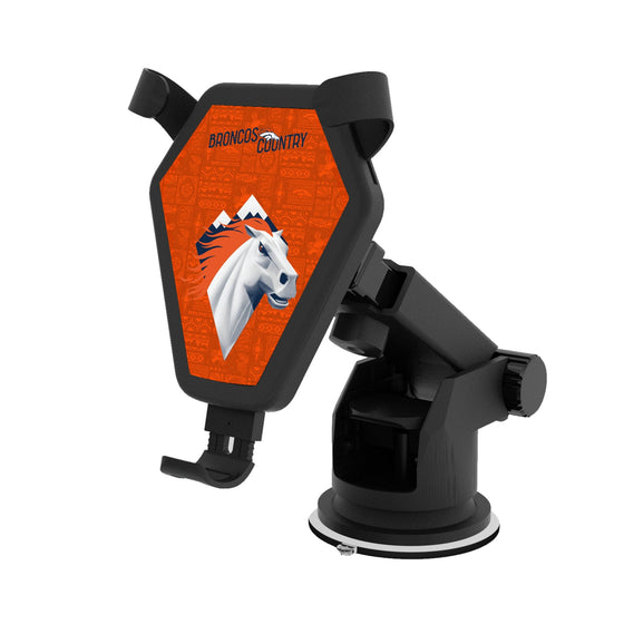 Denver Broncos 2024 Illustrated Limited Edition Wireless Car Charger-0