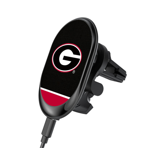 University of Georgia Bulldogs Endzone Solid Wireless Mag Car Charger-0