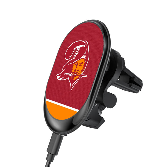 Tampa Bay Buccaneers Historic Collection Endzone Solid Wireless Mag Car Charger-0