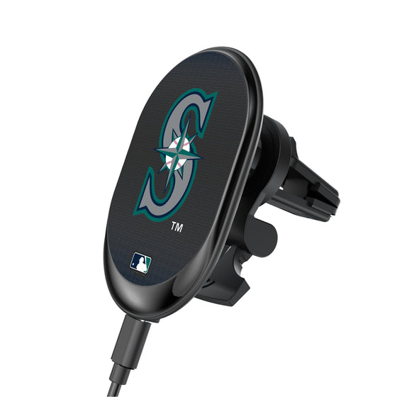 Seattle Mariners Linen Wireless Mag Car Charger-0