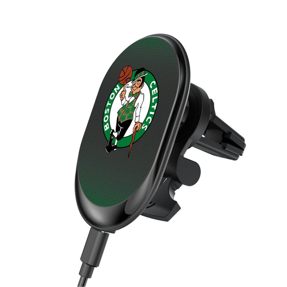 Boston Celtics Linen Wireless Mag Car Charger-0