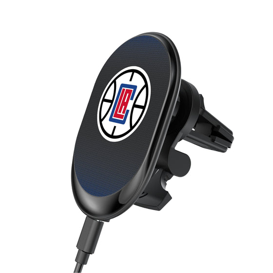 Los Angeles Clippers Linen Wireless Mag Car Charger-0