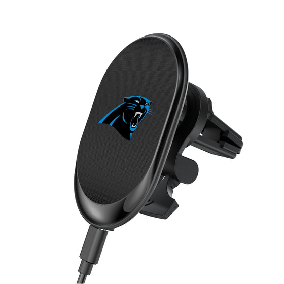 Carolina Panthers Linen Wireless Mag Car Charger-0