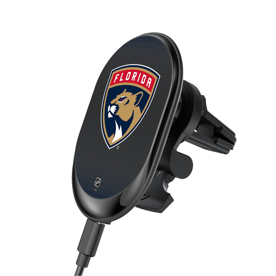 Florida Panthers Linen Wireless Mag Car Charger-0