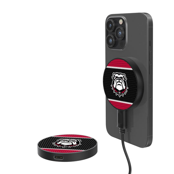 University of Georgia Bulldogs Uga Mesh 15-Watt Wireless Magnetic Charger-0