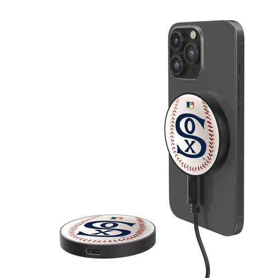 Chicago White Sox Road 1919-1921 - Cooperstown Collection Baseball 15-Watt Wireless Magnetic Charger-0