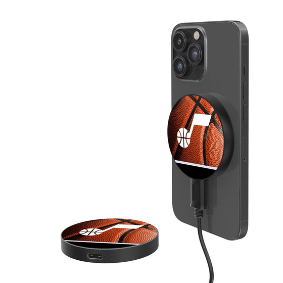 Utah Jazz Basketball 15-Watt Wireless Magnetic Charger-0