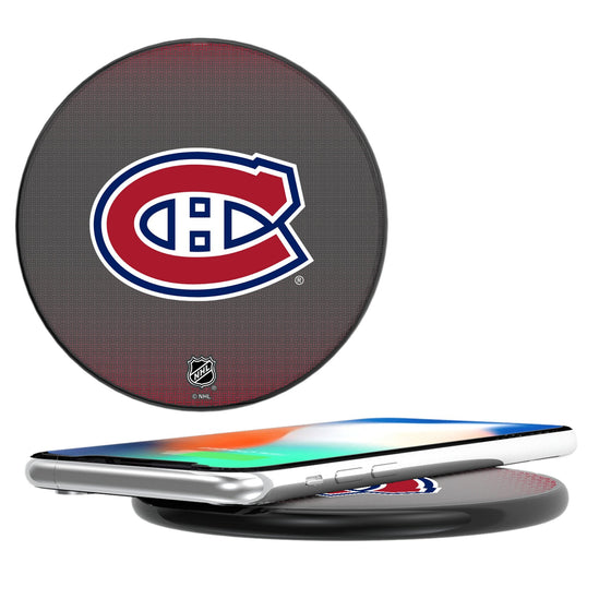 Montreal Canadiens Linen 15-Watt Wireless Charger-0