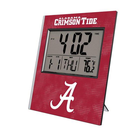 University of Alabama Crimson Tide Script A Hatch Wall Clock-0