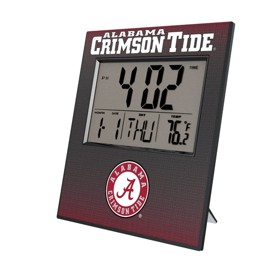 Alabama Crimson Tide Linen Wall Clock-0