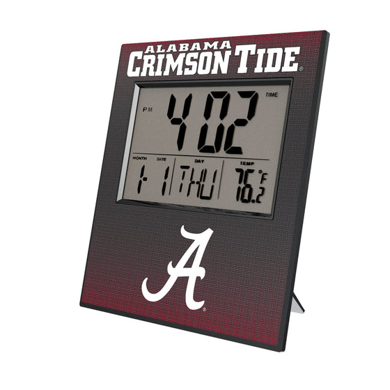 Alabama Crimson Tide Linen Wall Clock-0