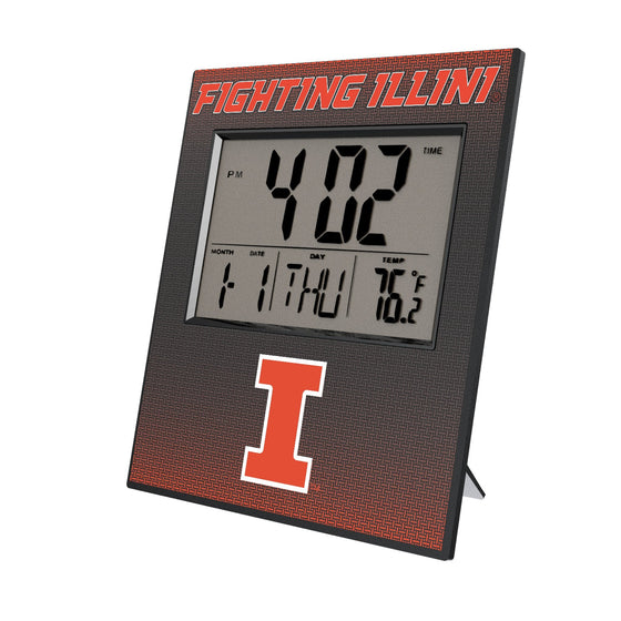 Illinois Fighting Illini Linen Wall Clock-0