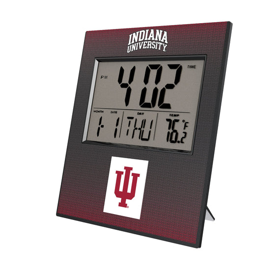 Indiana Hoosiers Linen Wall Clock-0