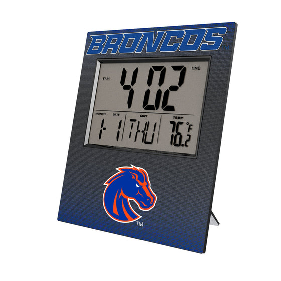 Boise State Broncos Linen Wall Clock-0