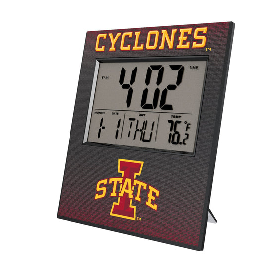 Iowa State Cyclones Linen Wall Clock-0