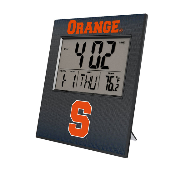 Syracuse Orange Linen Wall Clock-0