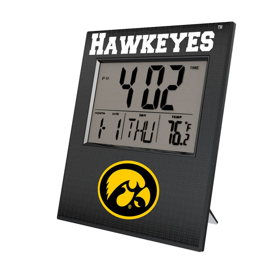 Iowa Hawkeyes Linen Wall Clock-0