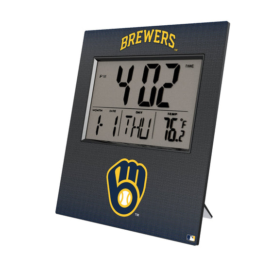Milwaukee Brewers Linen Wall Clock-0