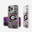 University of Georgia Bulldogs Paisley Clear Phone Case-0