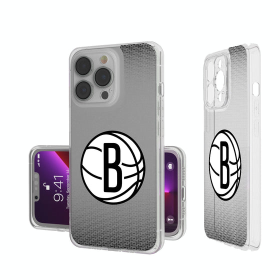 Brooklyn Nets Linen Clear Phone Case-0