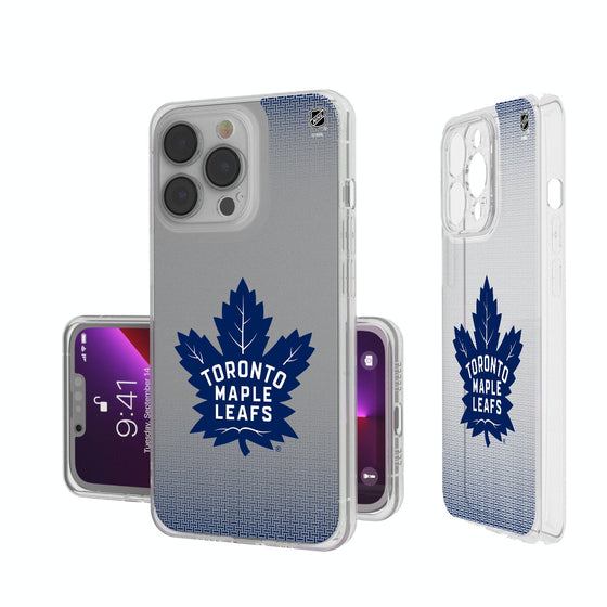 Toronto Maple Leafs Linen Clear Phone Case-0