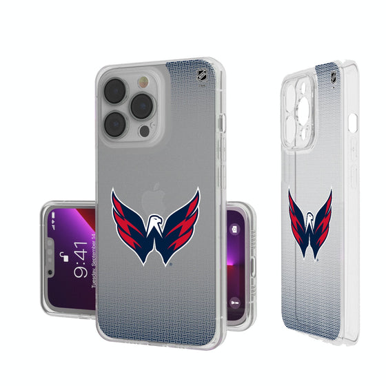 Washington Capitals Linen Clear Phone Case-0